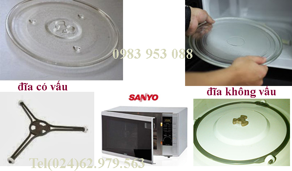bán đĩa lò vi sóng Sanyo, đĩa thủy tinh trong lò vi sóng Sanyo