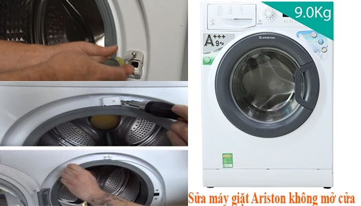 máy giặt Ariston hỏng cửa tay nắm cửa