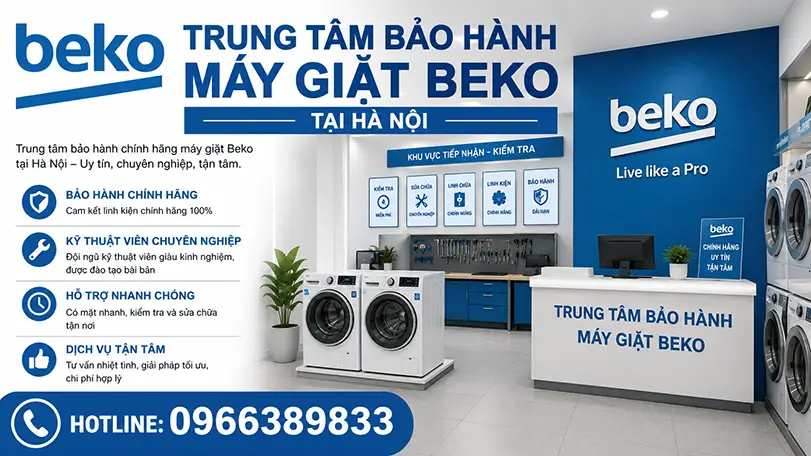 Trung tâm bảo hành máy giặt Beko tại Hà Nội