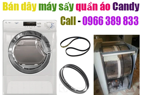 thay dây curoa máy sấy quần áo Candy chính hãng tại hà nội
