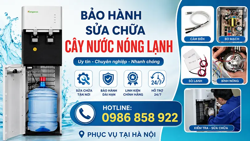 bảo hành cây nước nóng lạnh tại hà nội