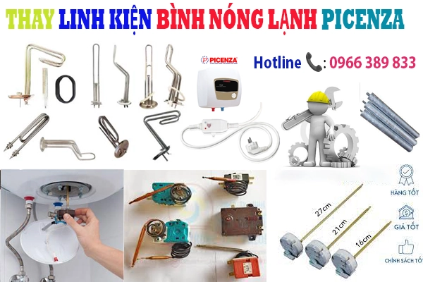thay linh kiện cho bình nóng lạnh Picenza