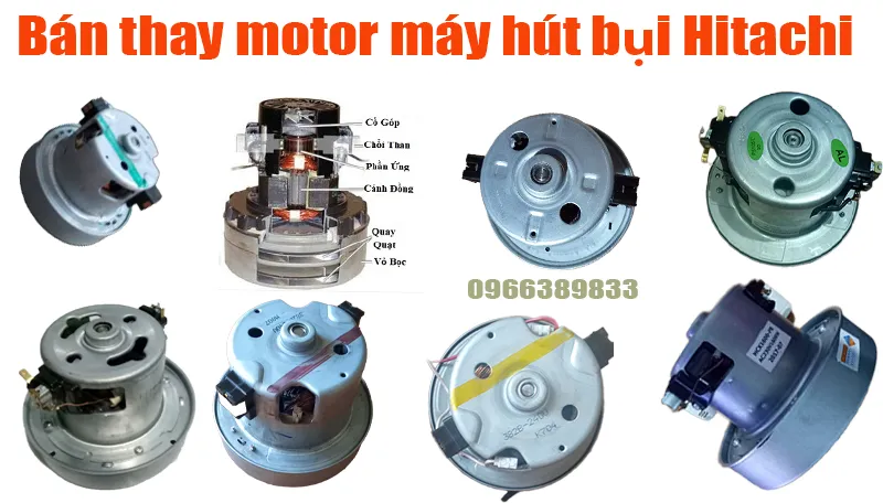 Thay động cơ máy hút bụi Hitachi giá tốt