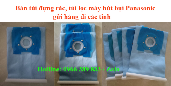 tui dung rac may hut bui Panasonic